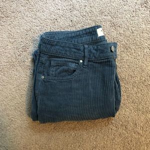 blue corduroy mom pants